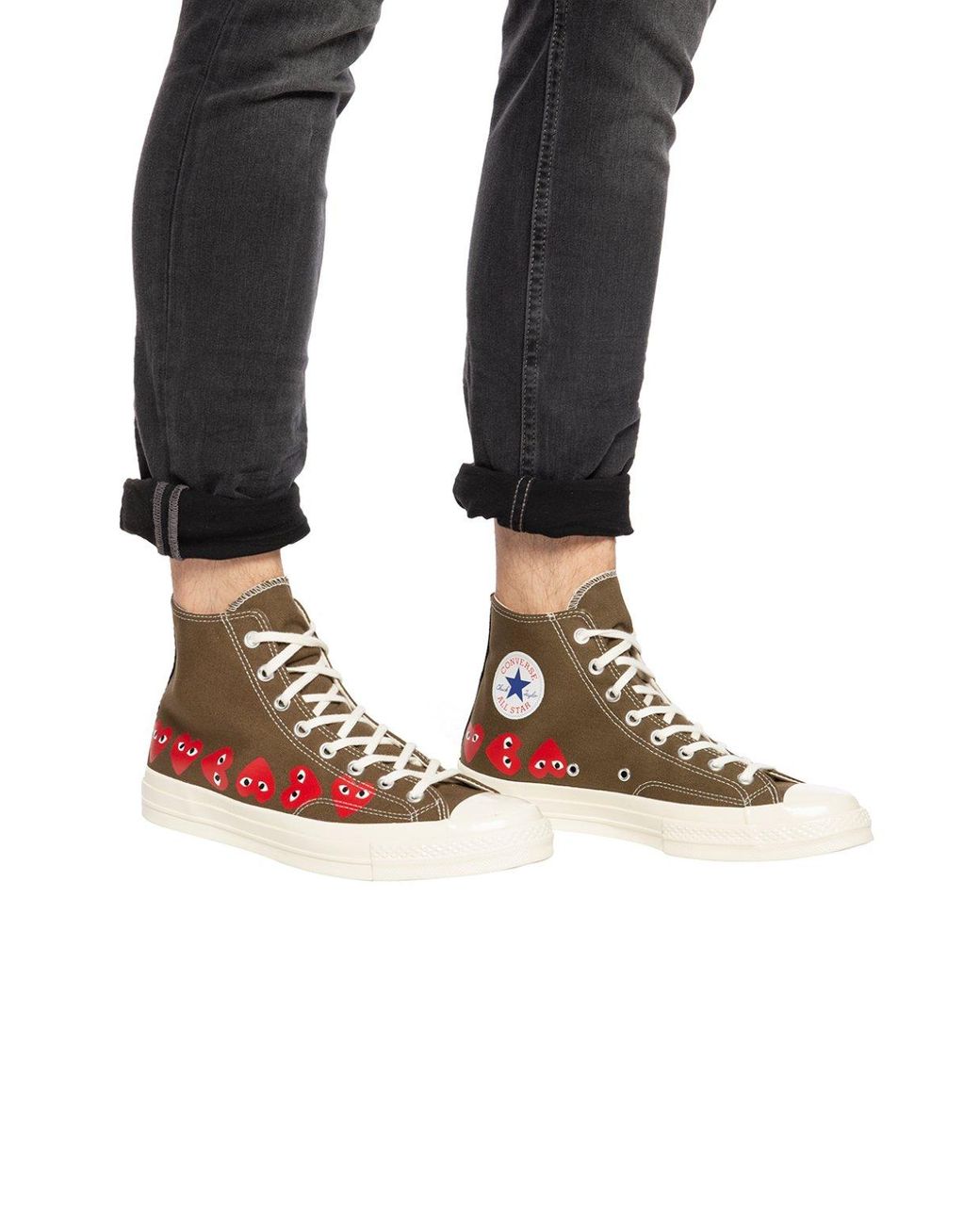 cdg green converse