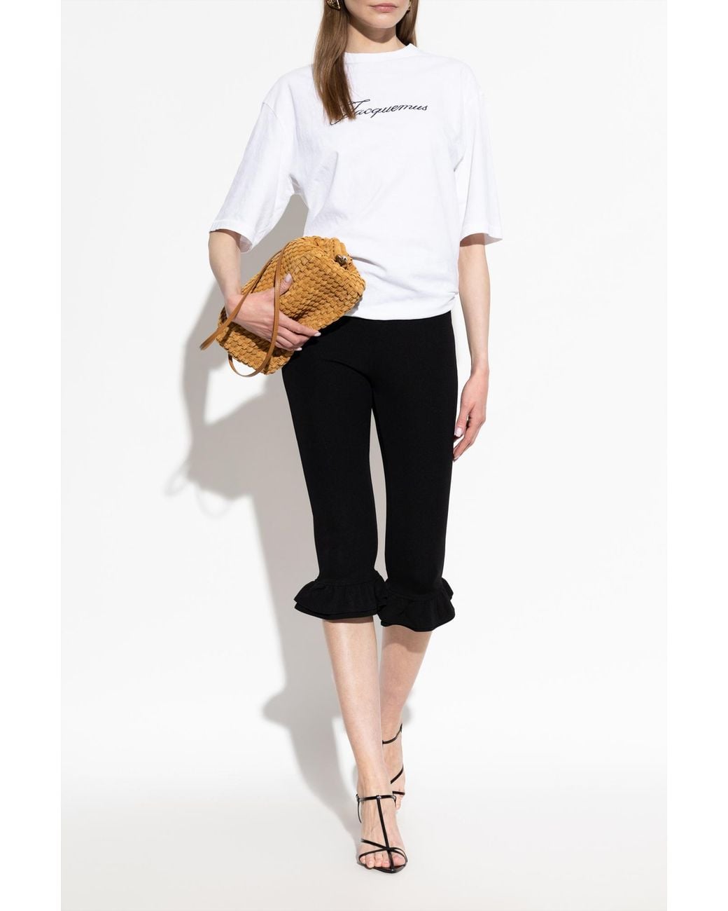 Jacquemus White T-Shirt With Printed Logo