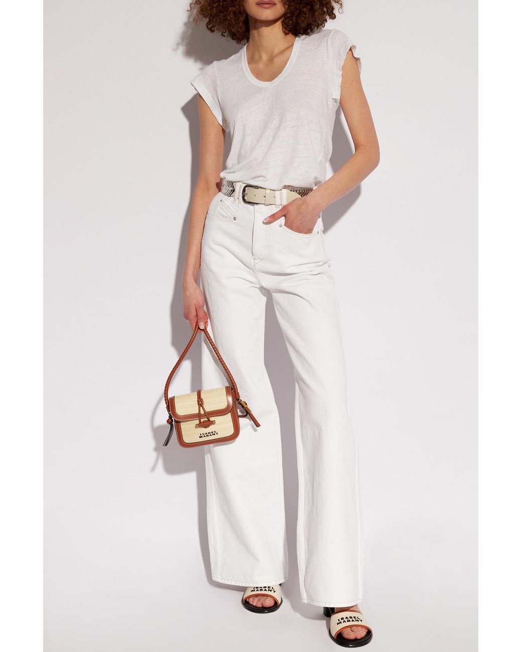 Isabel Marant White T-Shirt 'Zankou'