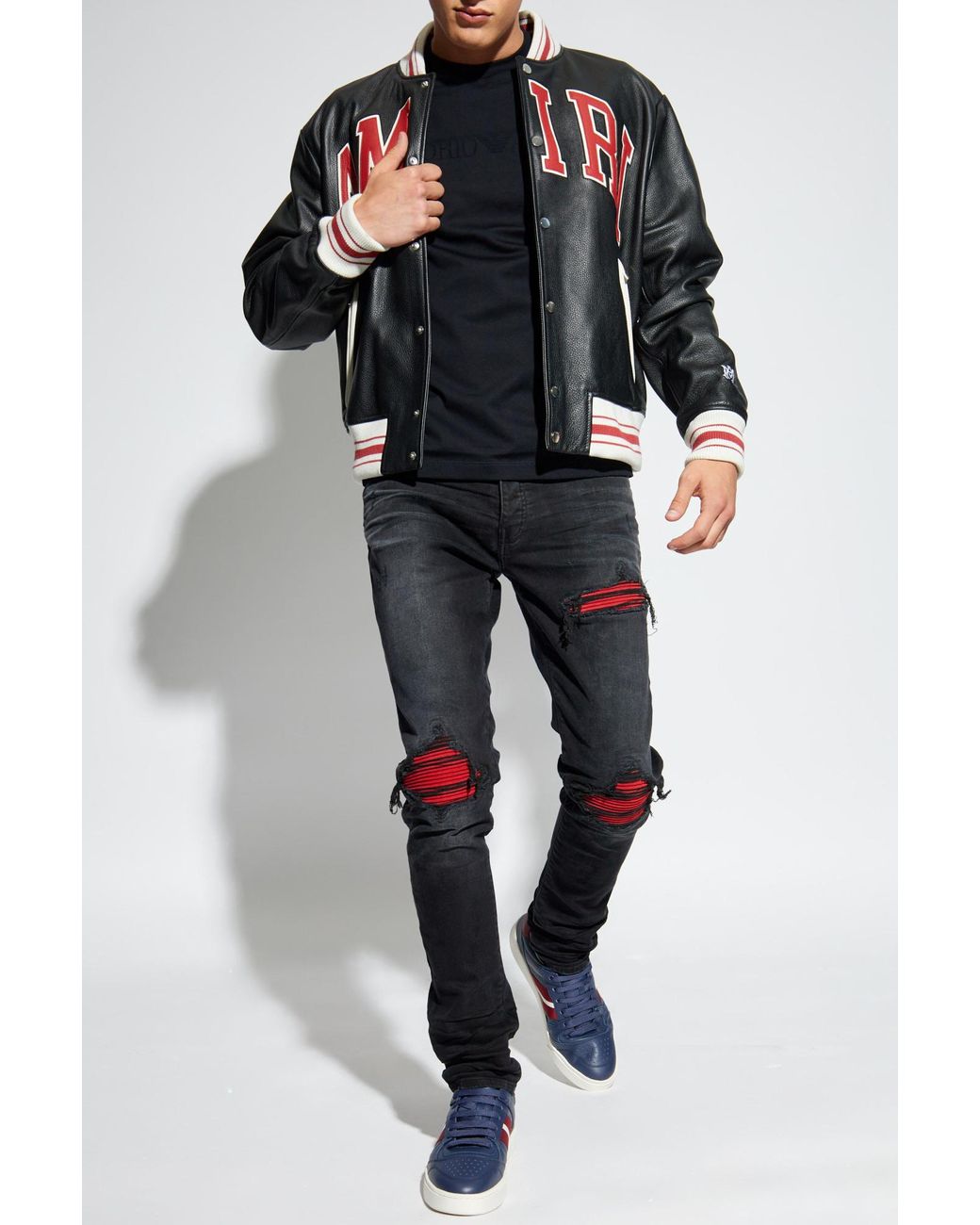 パンツ amiri slim fit jeans28 Calvin Klein short swim shorts in red - fit jeans Amiri