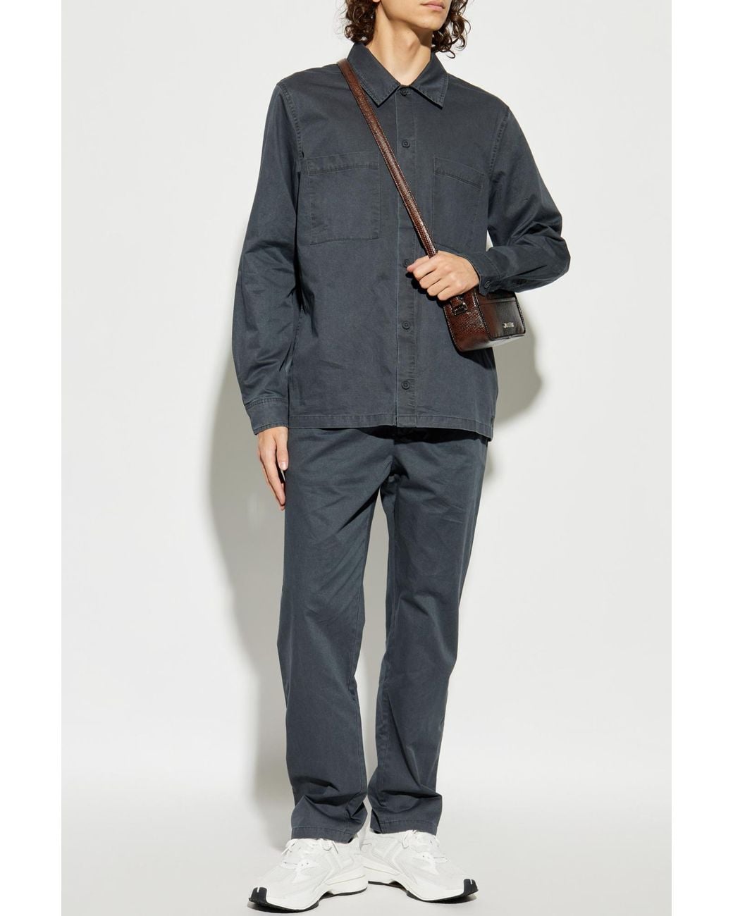Samsøe & Samsøe Blue Shirt 'Sataka' for men