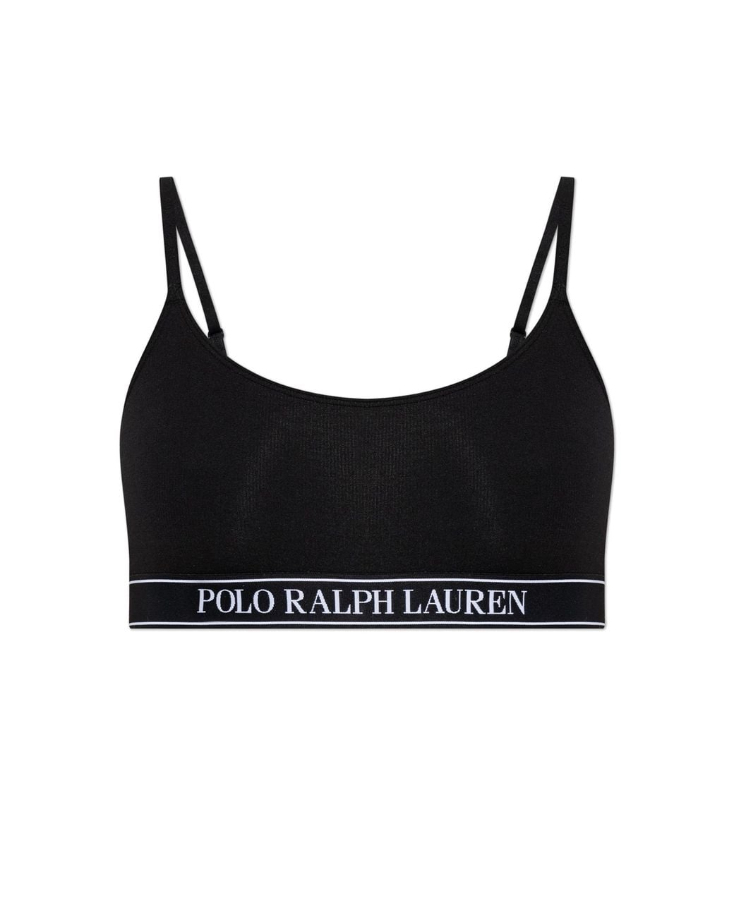Polo Ralph Lauren Black Bra With Logo