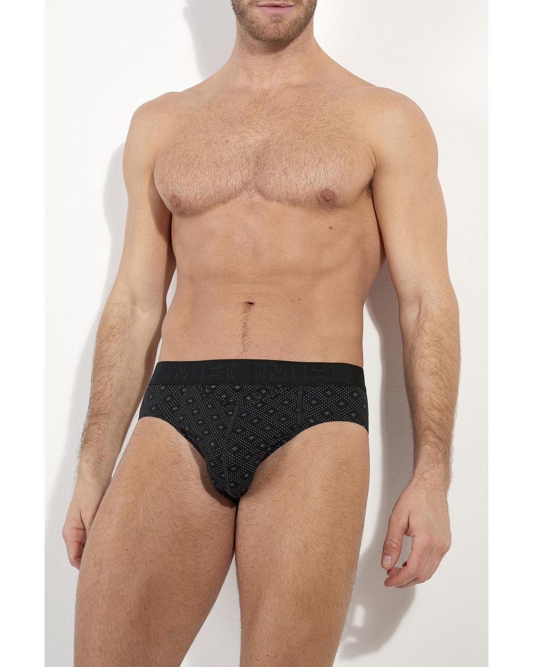 Hom Black 2-Pack Of "Neels #2" Briefs From The "Ho1" Collection for men