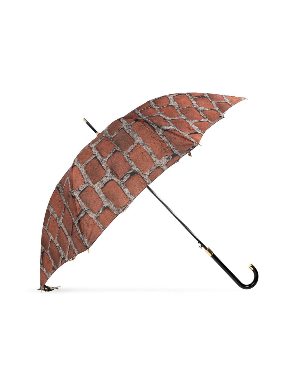 Moschino Brown Parasol With Print