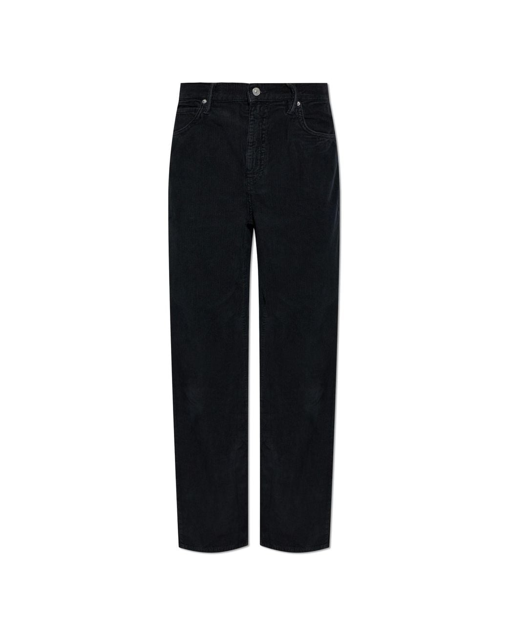 AllSaints Black Corduroy Trousers 'Lenny' for men