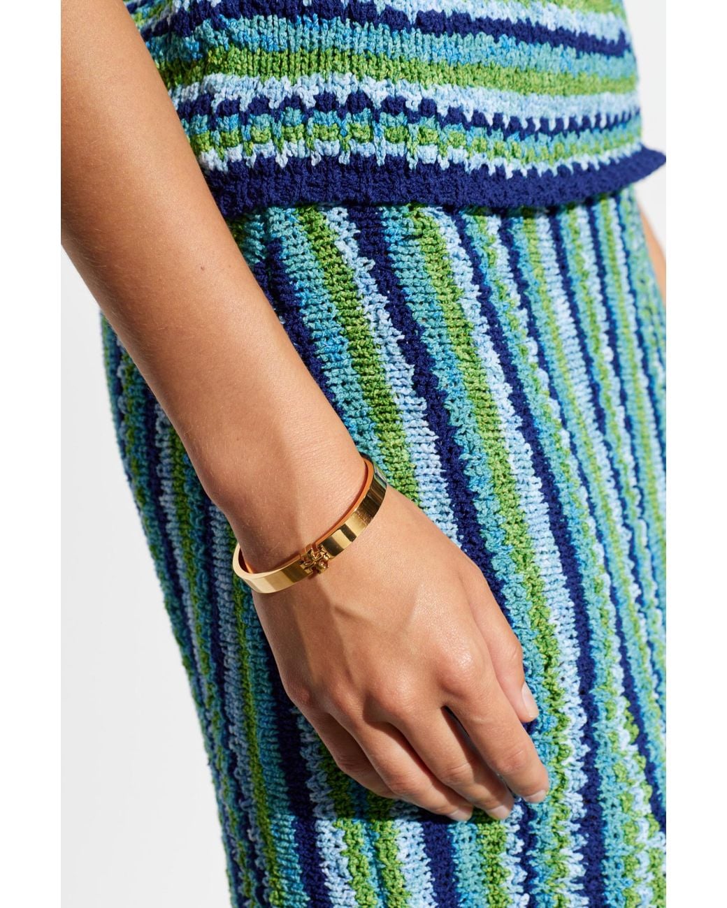 Tory Burch Metallic Bracelet With Logo