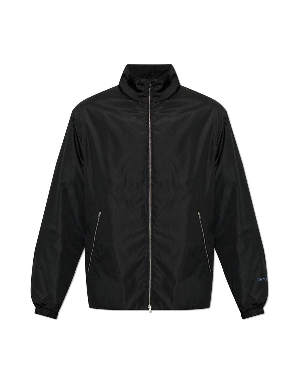 Jil Sander Black Insulated Jacket With Stand-Up Collar for men
