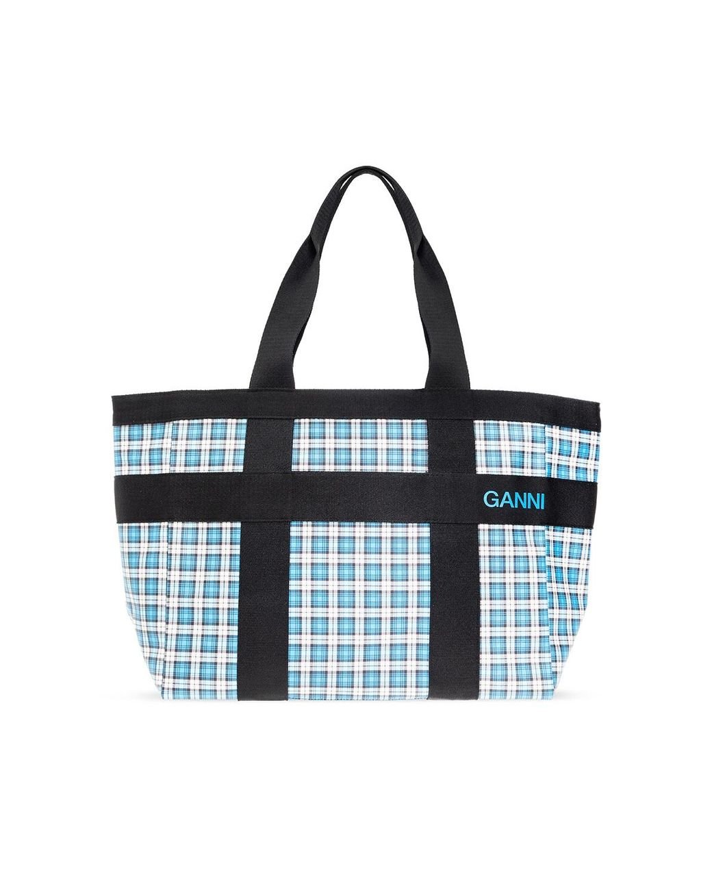 Ganni Shopper Bag in Blue | Lyst