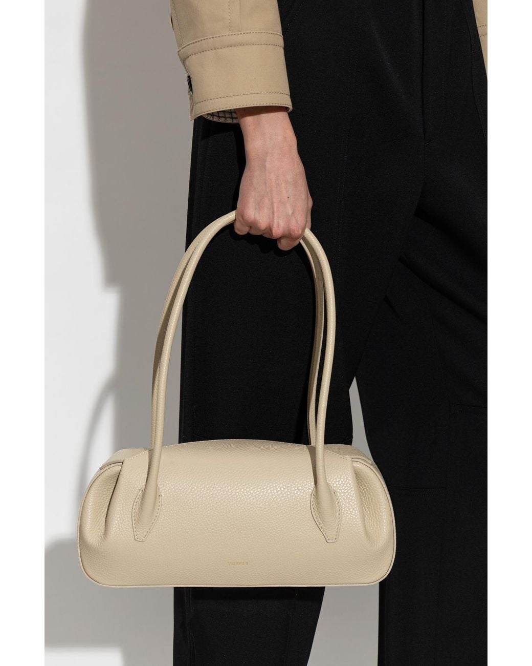 Yuzefi White 'Oyster' Shoulder Bag