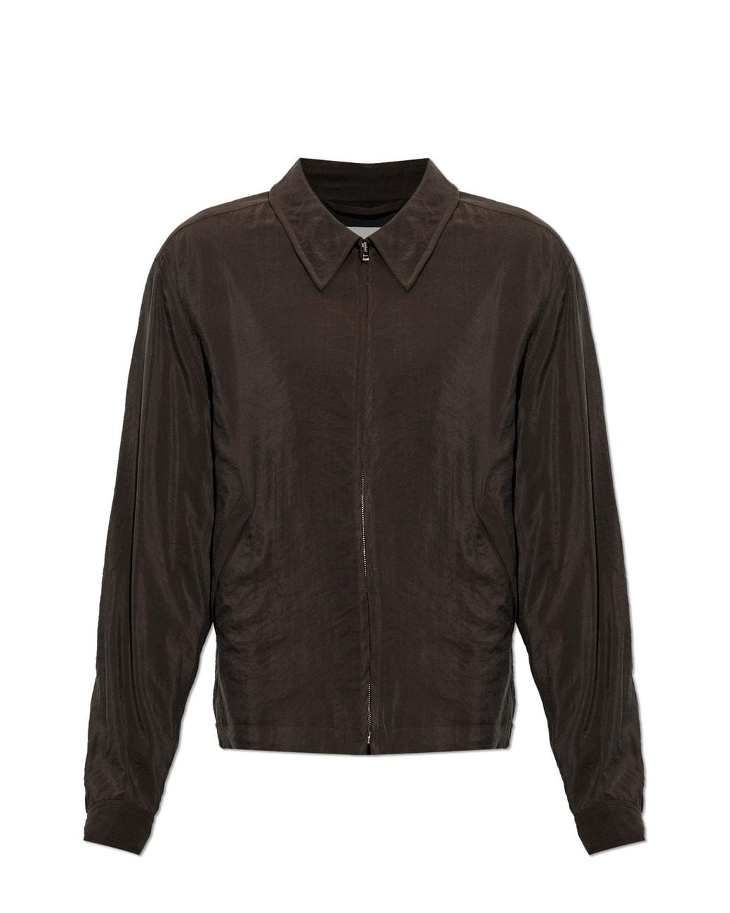 Lemaire Black Lightweight Collared Jacket for men