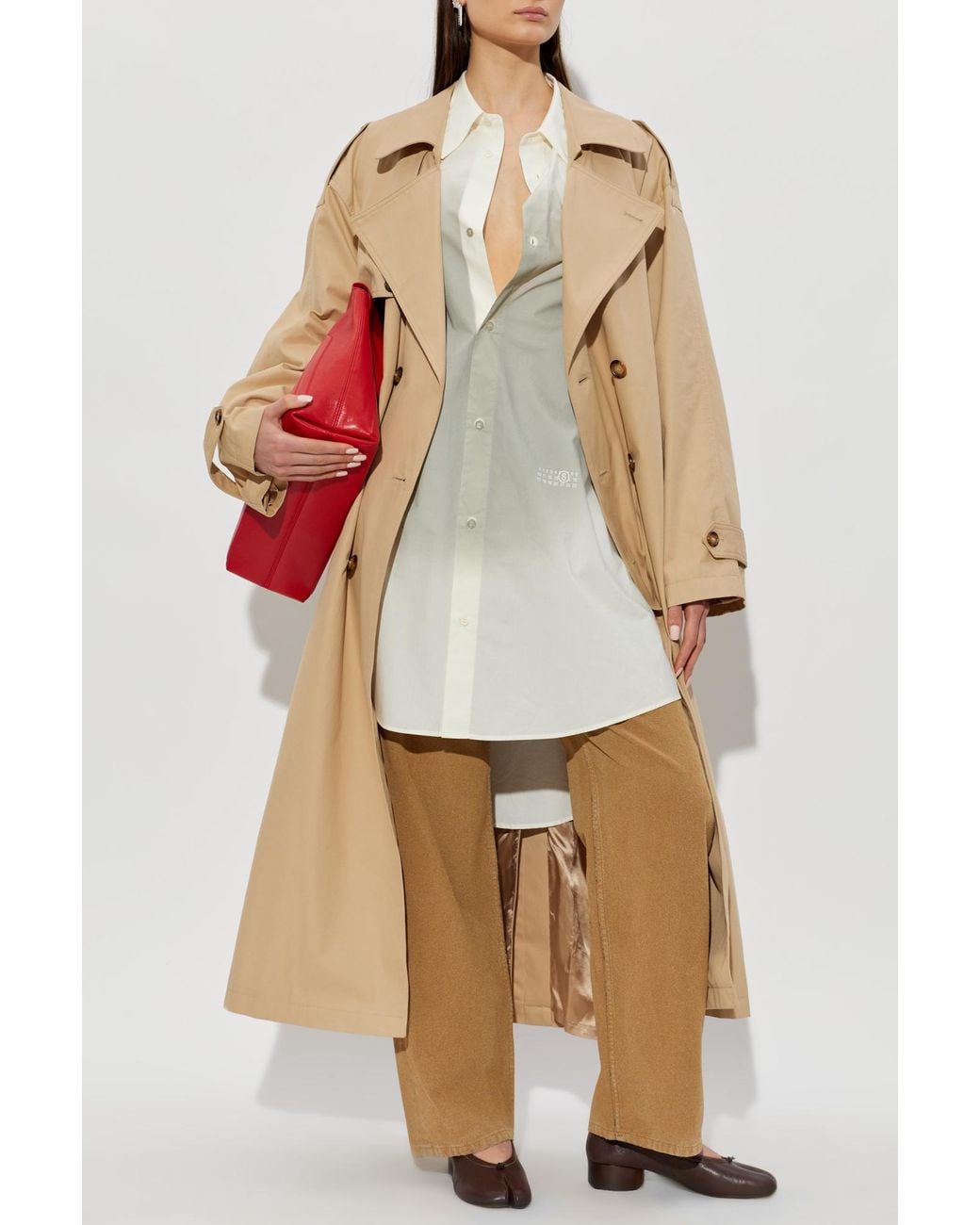MM6 by Maison Margiela White Shirt Dress