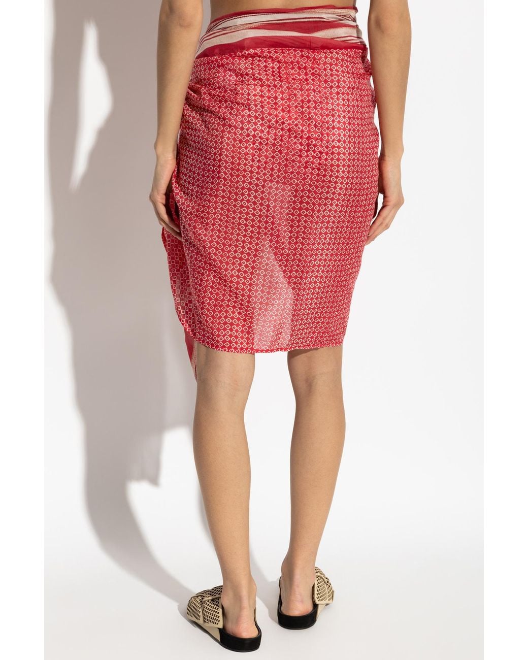 Isabel Marant Red Pareo "Lucilia"