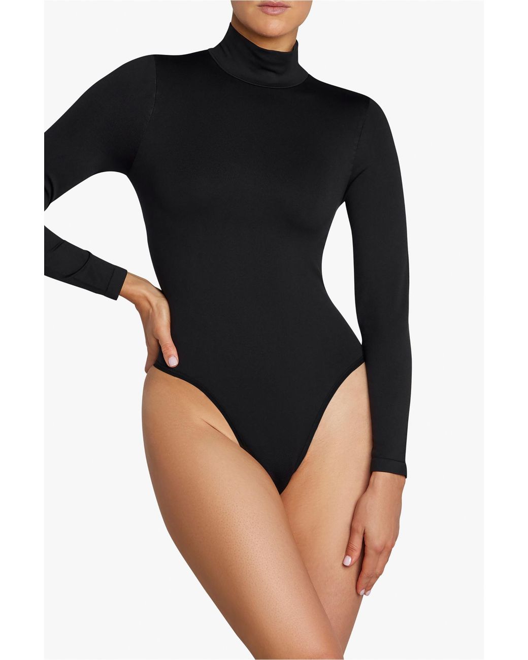 Heist Studios Blue High Neck Bodysuit