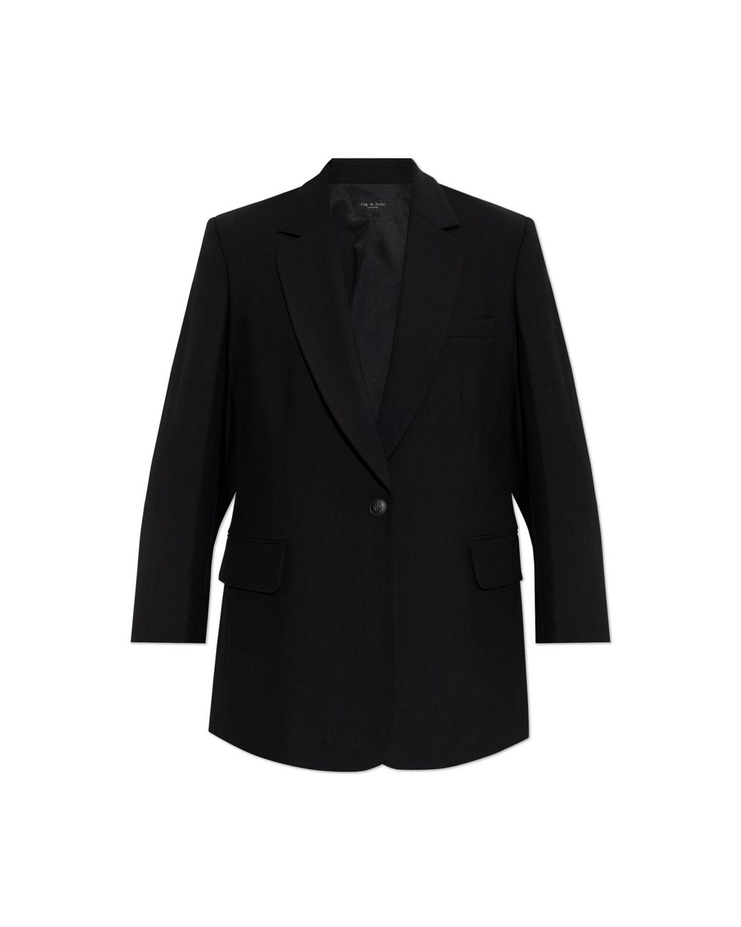 Rag & Bone Black Blazer With Open Lapels