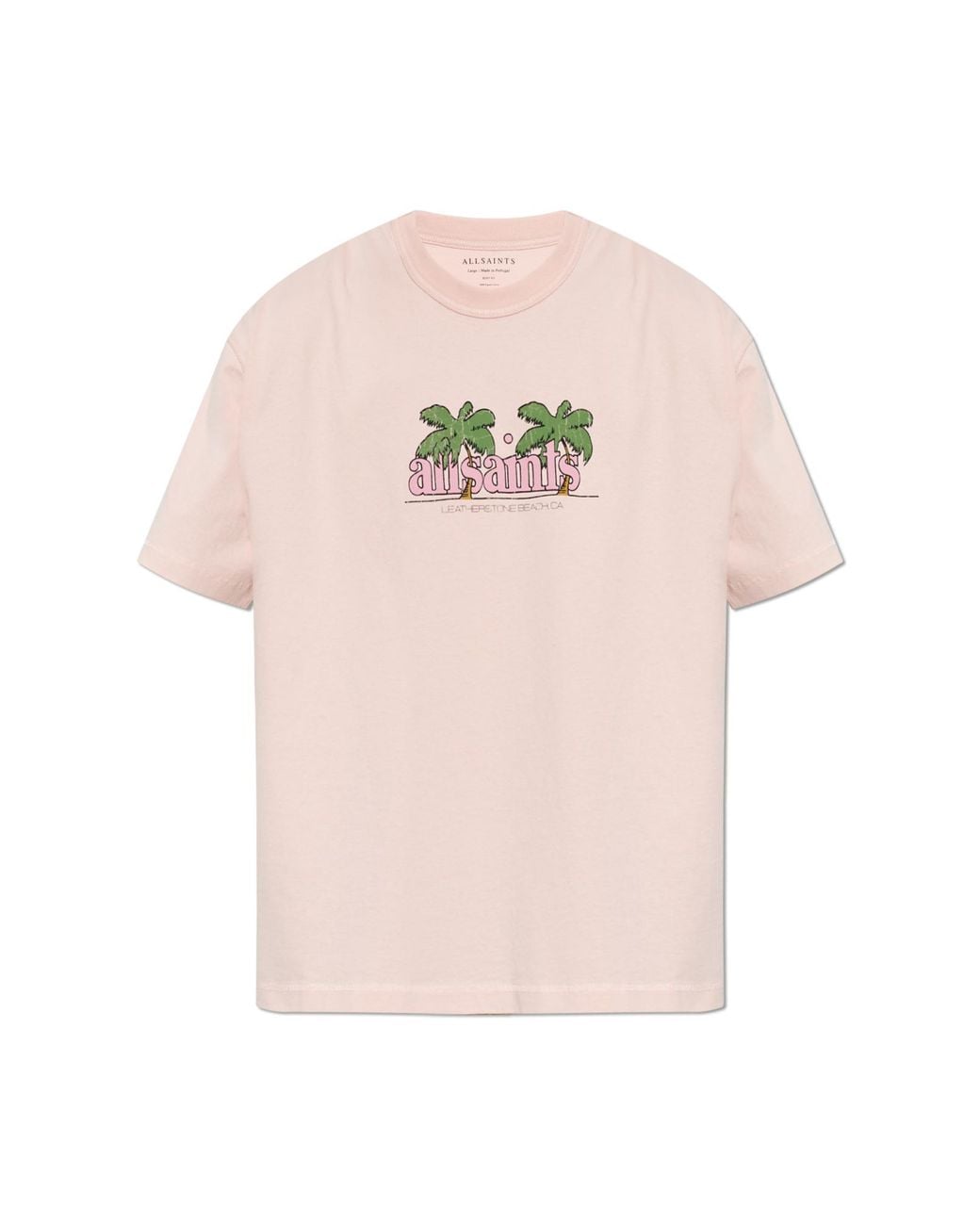 AllSaints Pink T-Shirt 'Troppo' for men