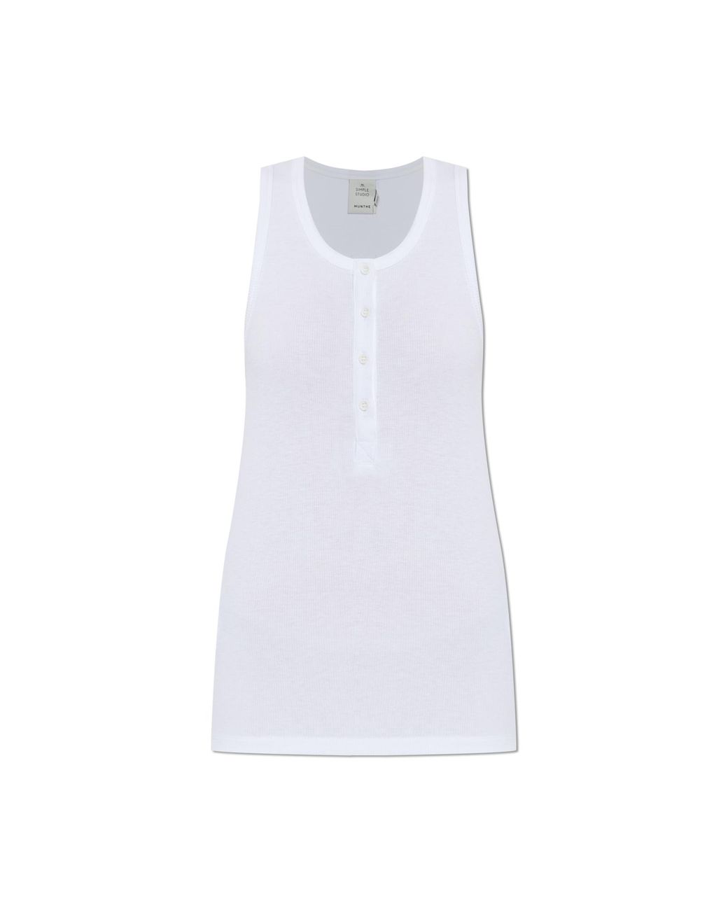 Munthe Black Ribbed Top 'Boma'