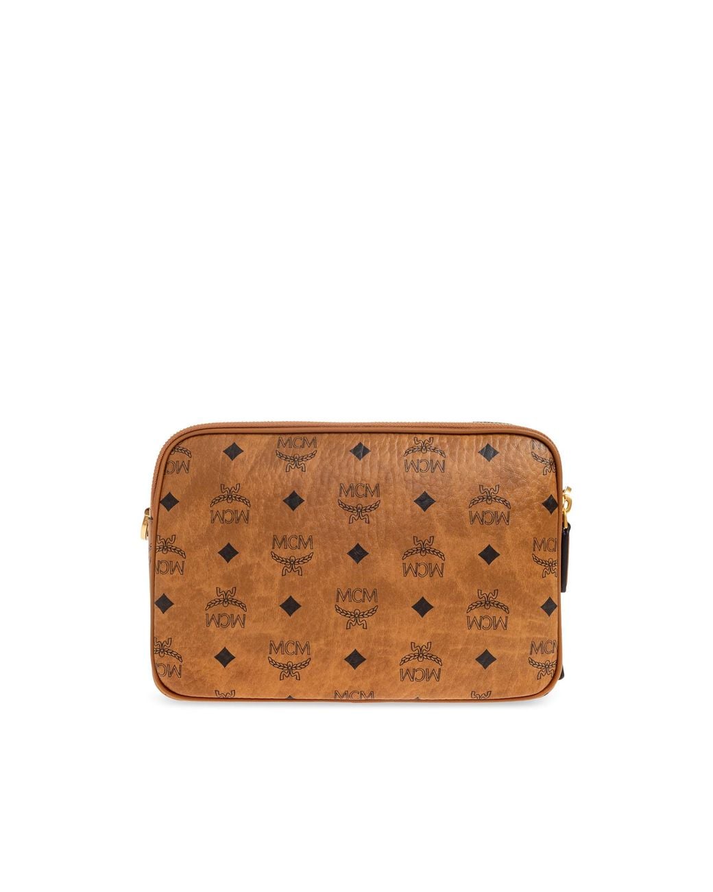 MCM Blue Shoulder Bag With Monogram for men