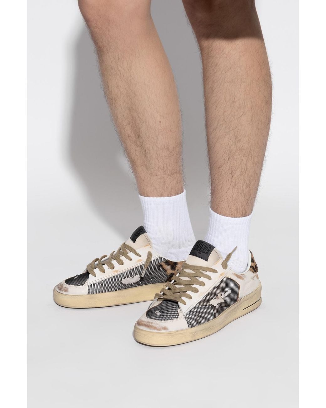 Golden Goose Deluxe Brand Natural 'Stardan Under Net Star' Sports Shoes for men