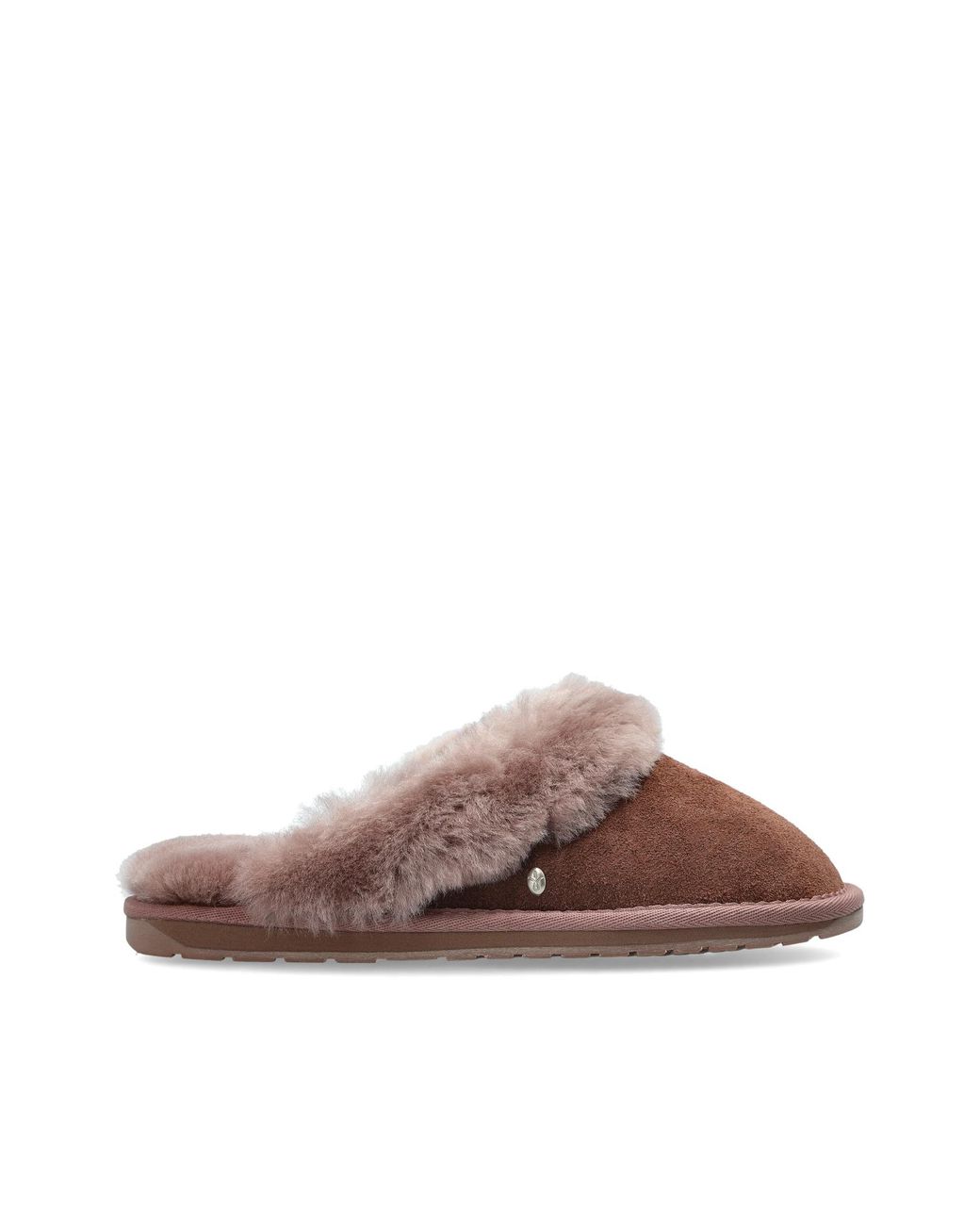 EMU Brown Suede Slides 'Jolie'