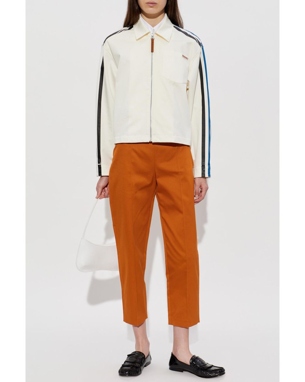 Marni Natural Cotton Jacket With Pocket
