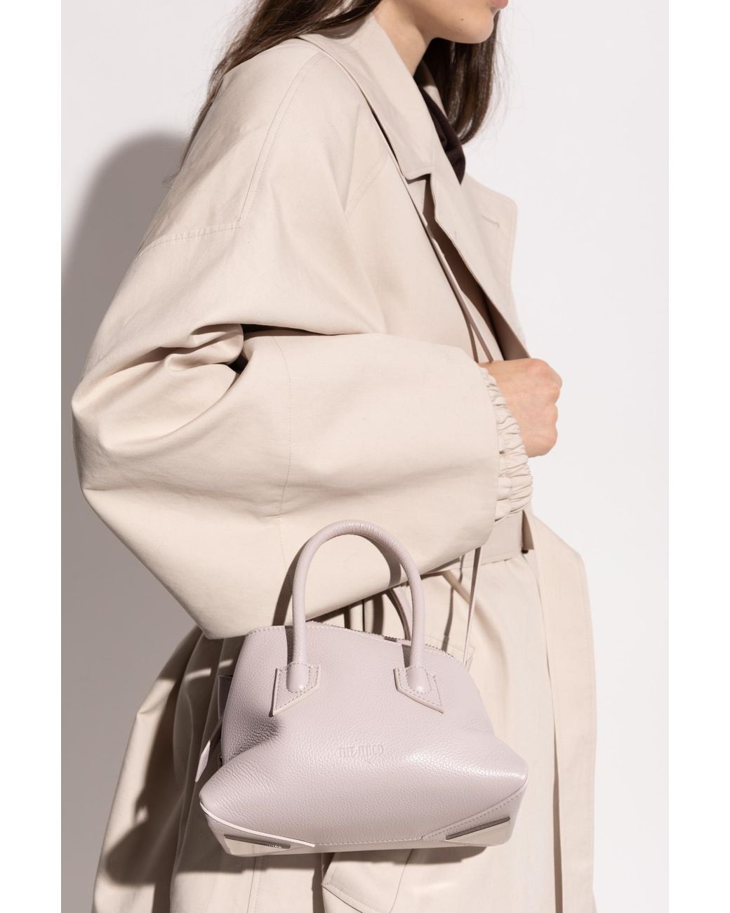 The Attico Pink "La Passeggiata Mini" Handbag