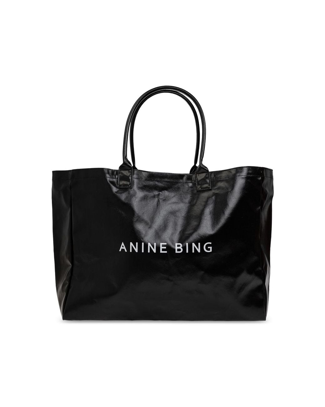 Anine Bing Black "Leo Coated" Bag