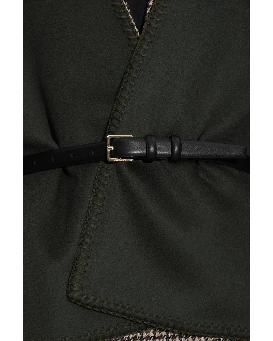 Max Mara Black Wool Poncho "Colomba"