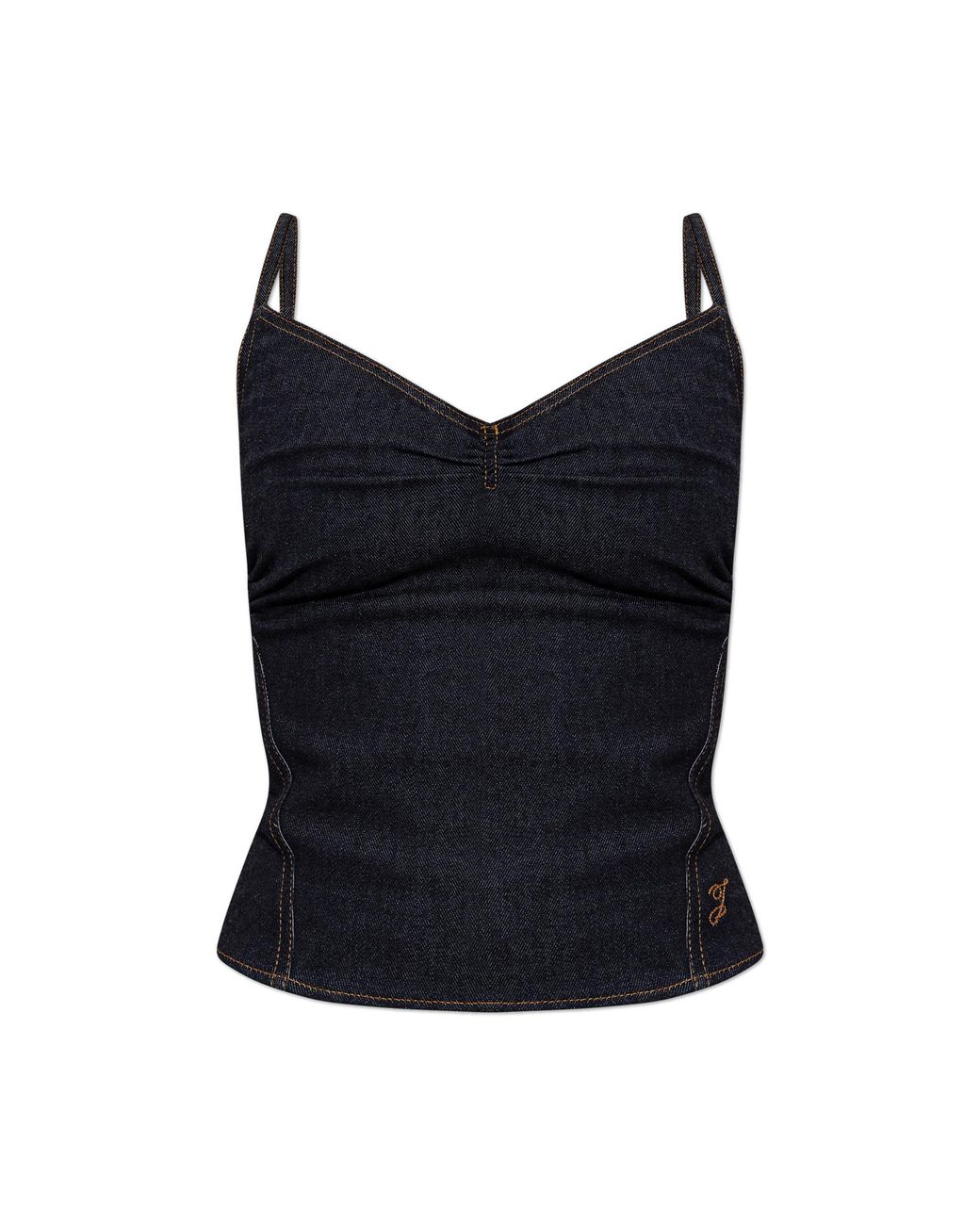 Jacquemus Black Denim Top 'De-Nimes Pina'