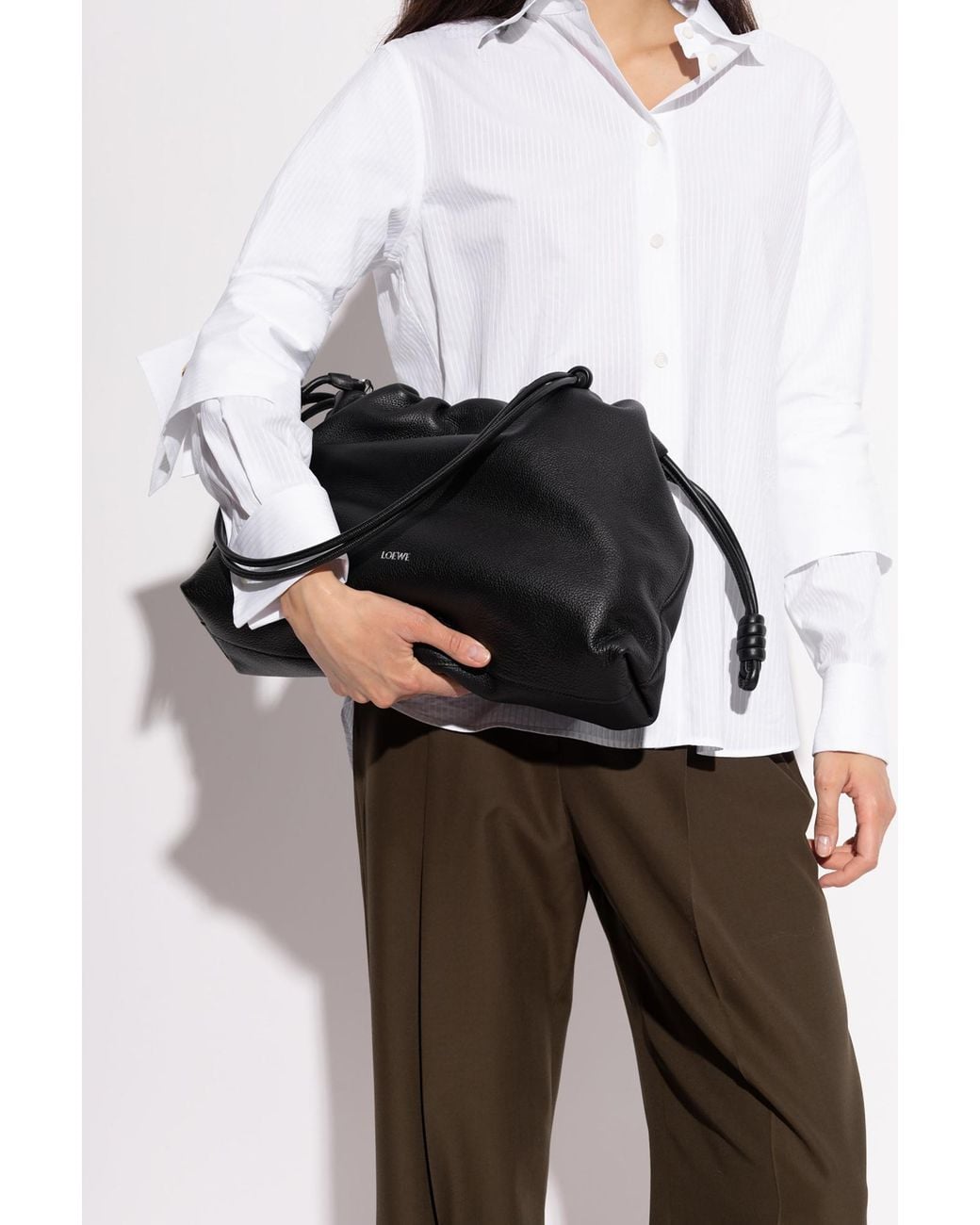 Loewe Black Large Flamenco Shoulder Bag