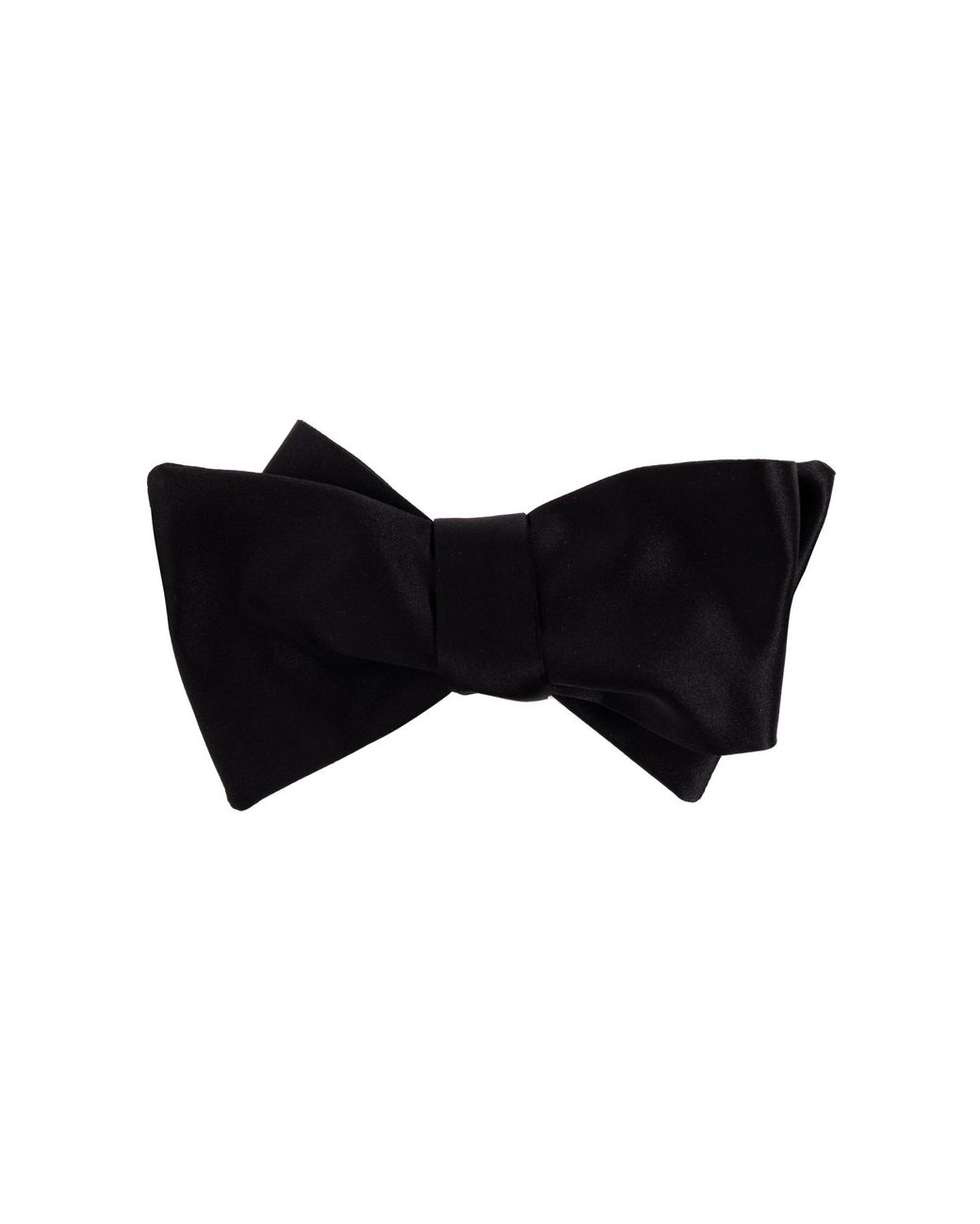 Giorgio Armani Black Silk Bow Tie for men