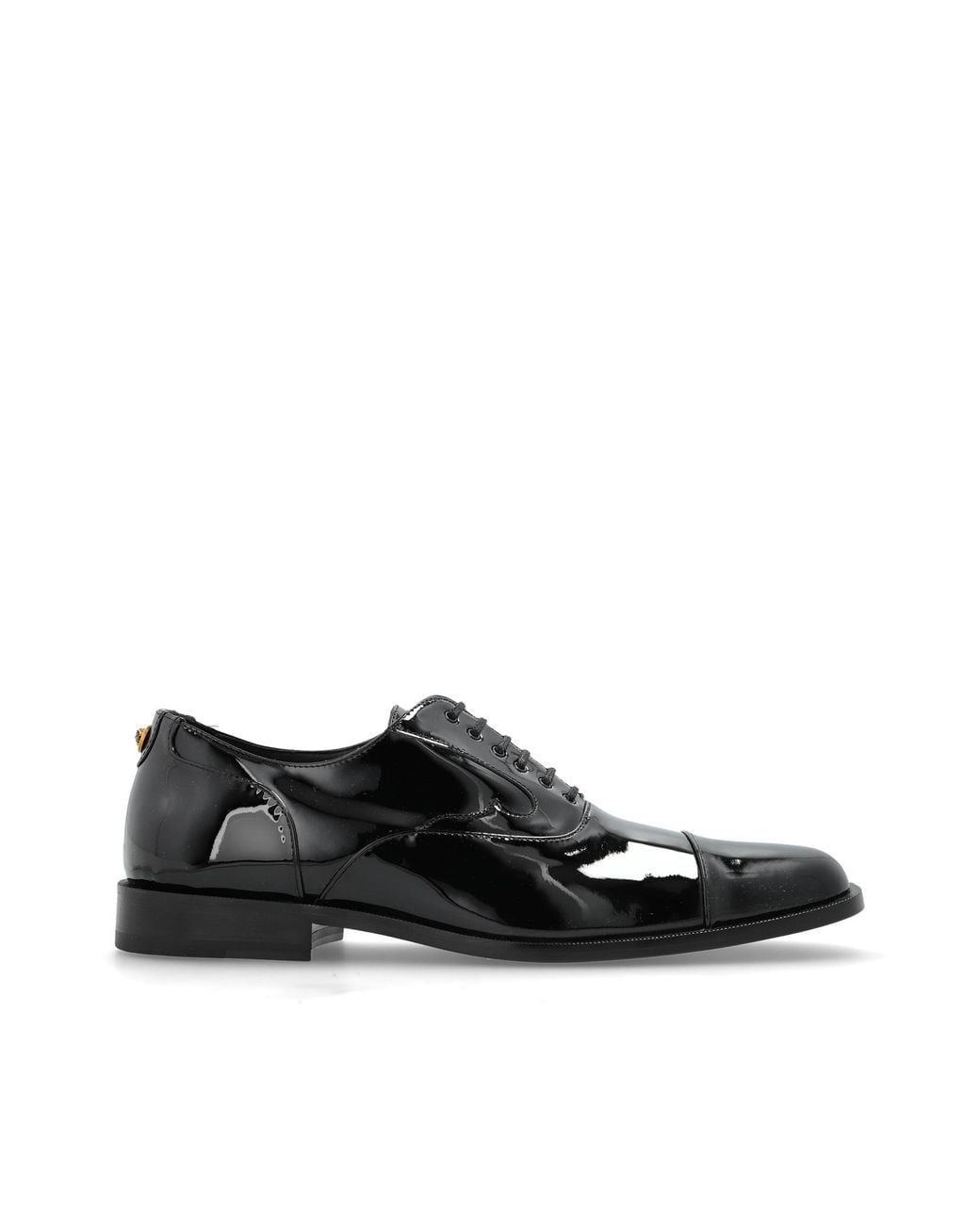 Versace Black Patent Leather Shoes for men