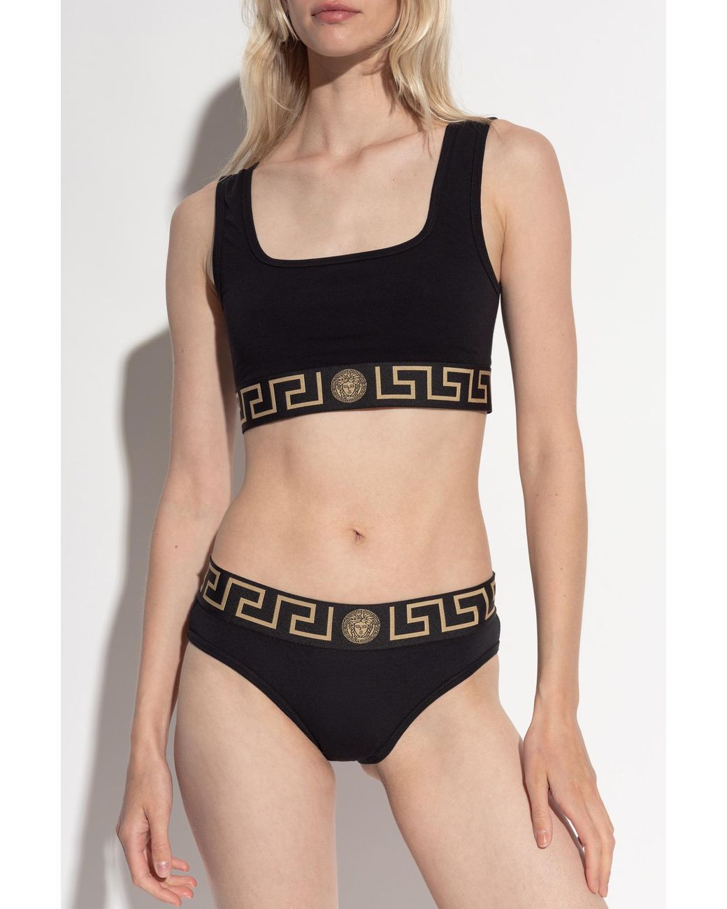 Versace Black Cotton Briefs
