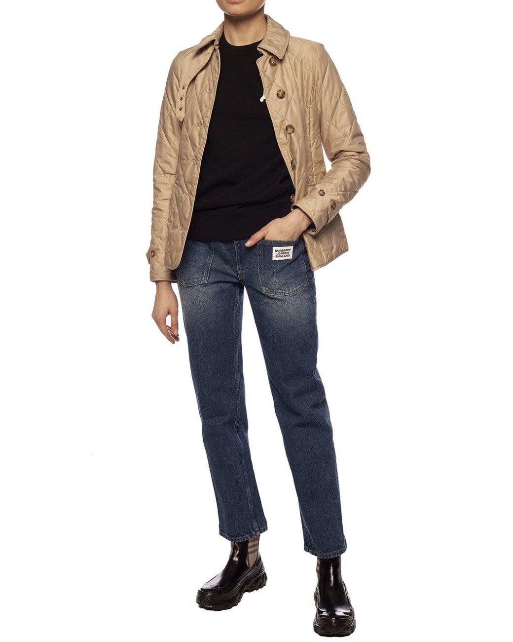 burberry vintage check chelsea boots