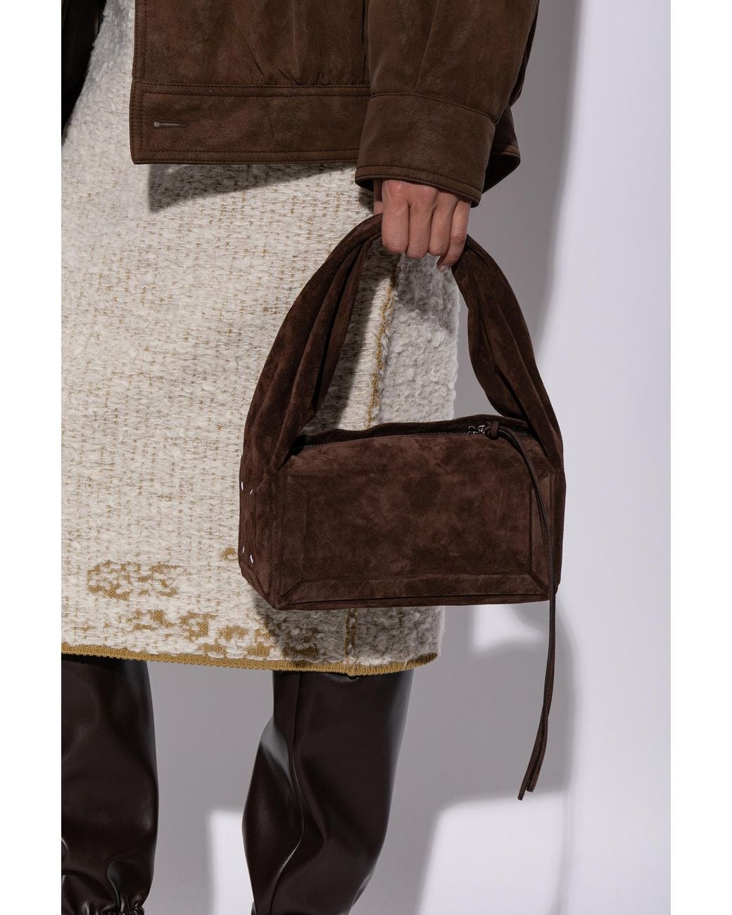 Maison Margiela Brown Suede Bag