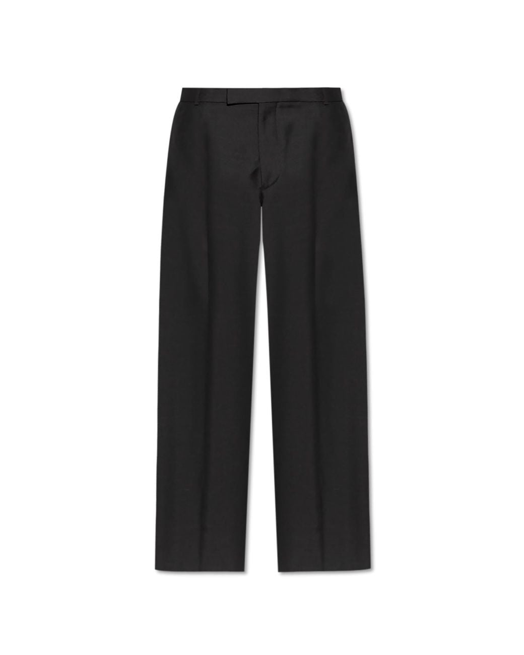 McQueen Black Crease Trousers for men
