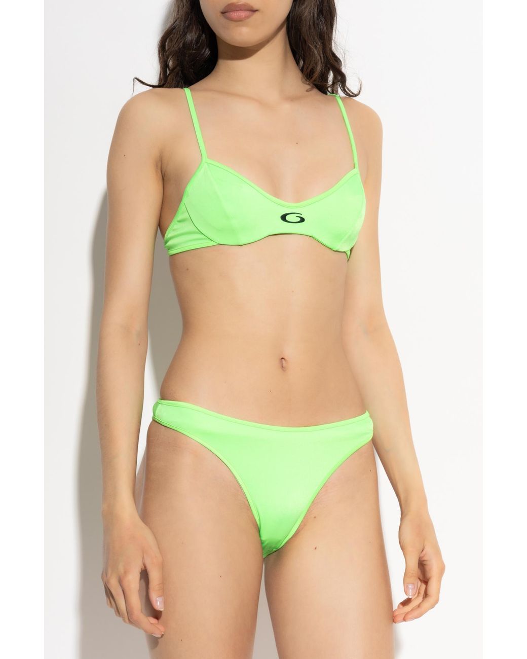Balenciaga Green Two-Piece Swimsuit