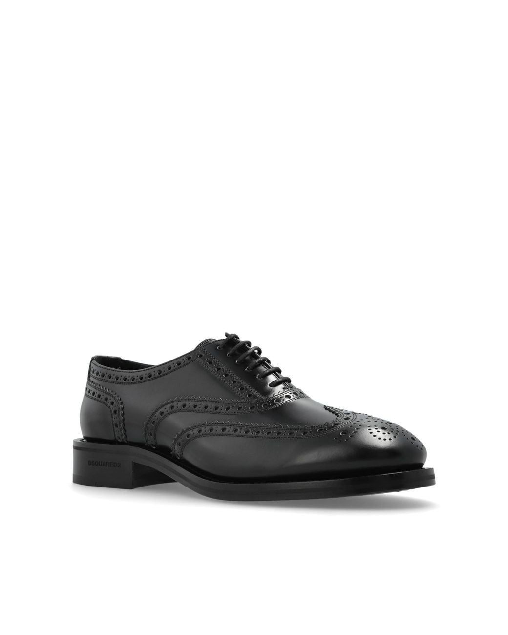 DSquared² Black Leather Shoes for men