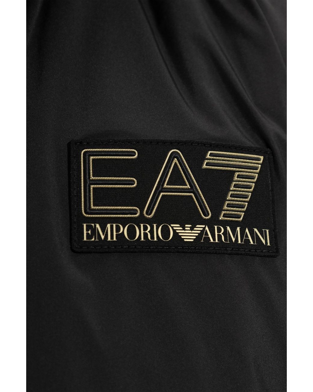 EA7 Blue Insulated Jacket With Hood for men