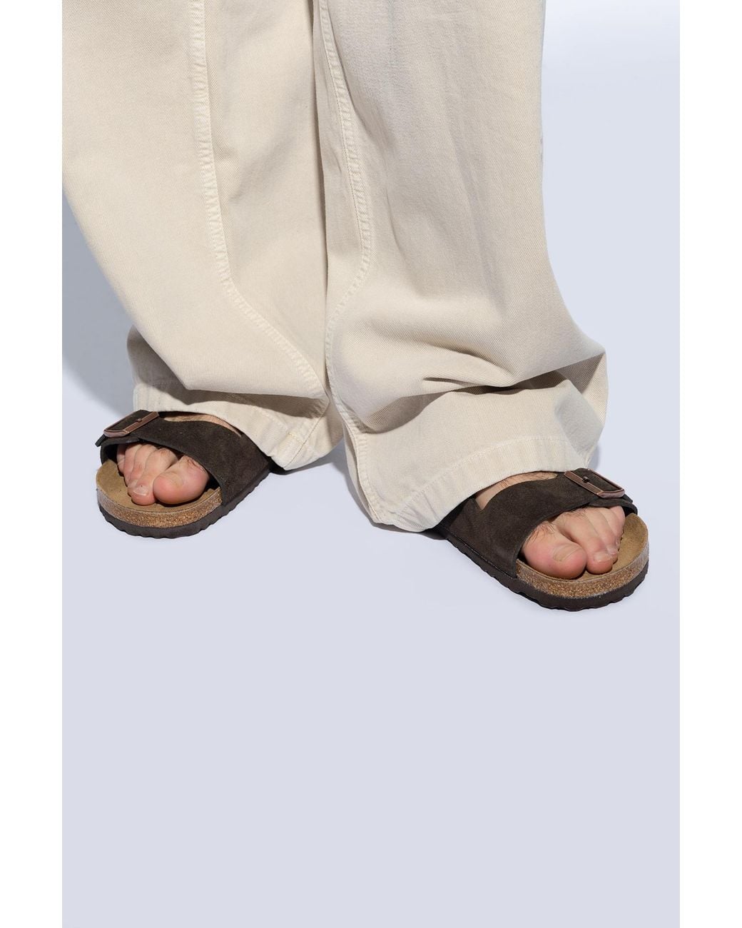 Birkenstock Black 'Arizona Bs' Sandals for men