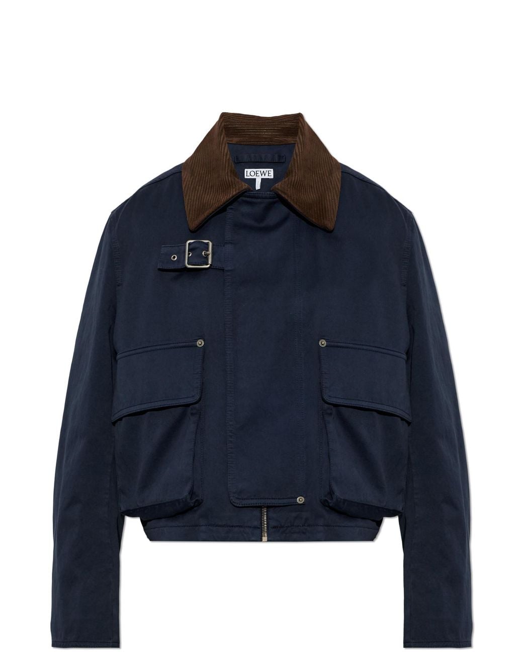 Loewe Blue Short Jacket With Pockets