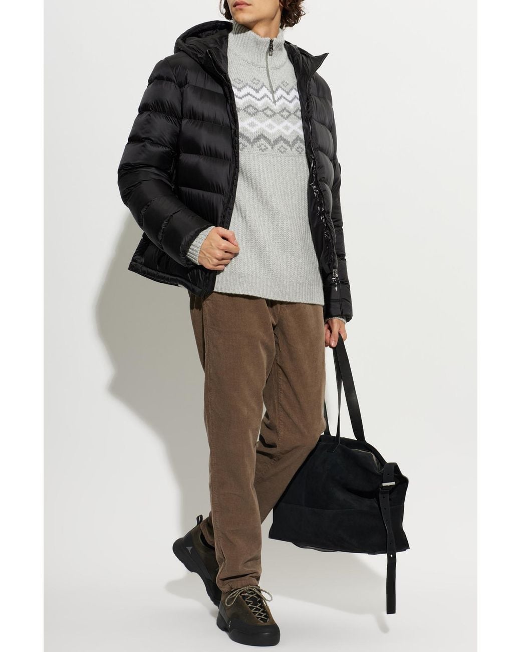 Bogner Gray Cashmere Sweater 'Ludi' for men