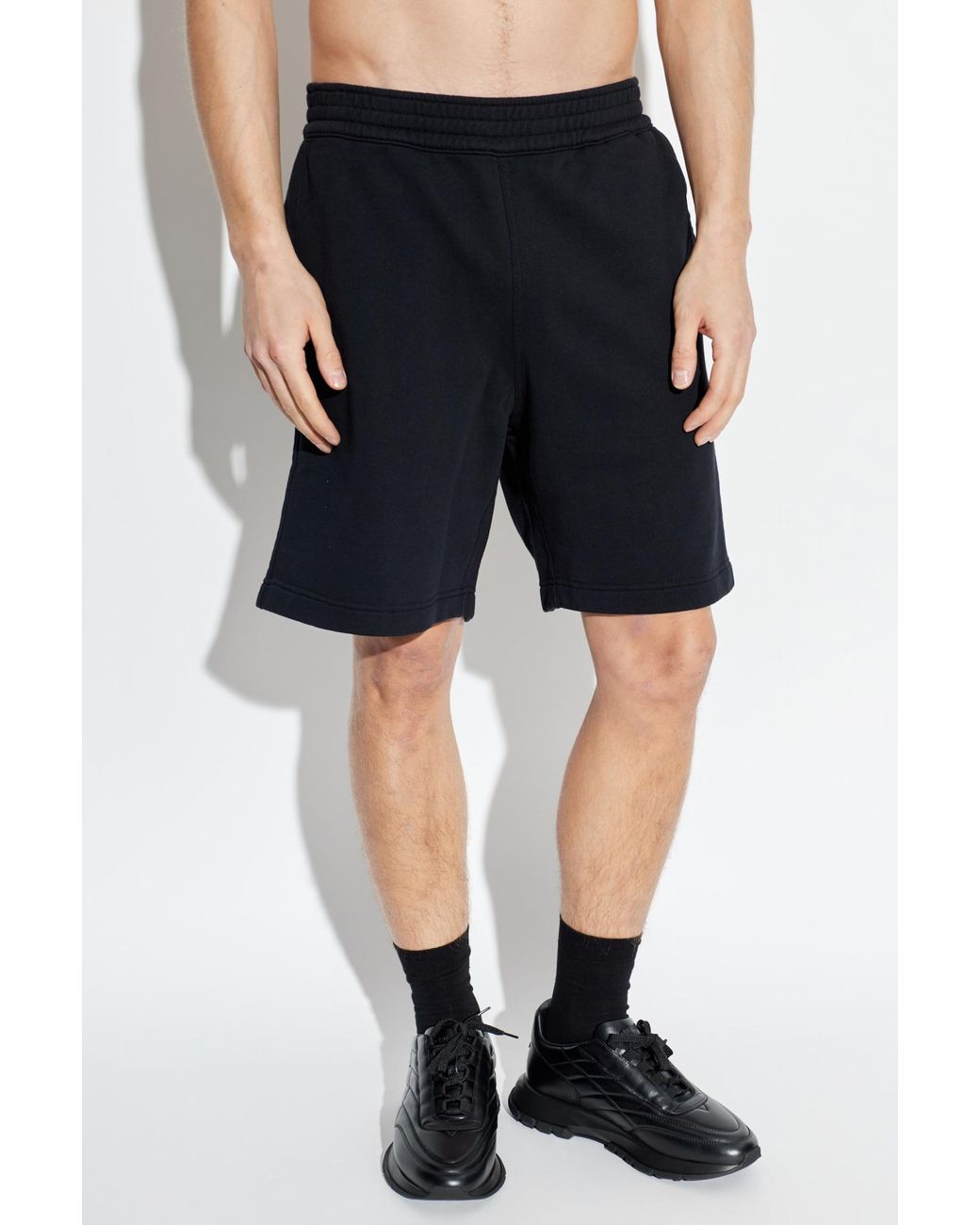 Givenchy Blue Shorts With Logo Patch for men