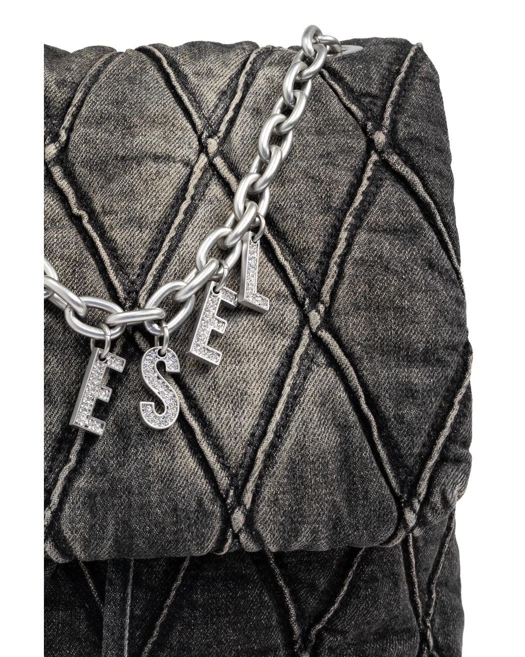 DIESEL Denim Backpack Charm-D in Black | Lyst