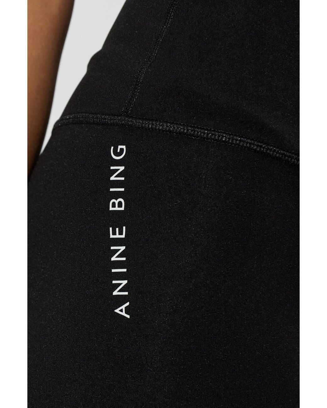 Anine Bing Black 'Gabrielle' Training Pants