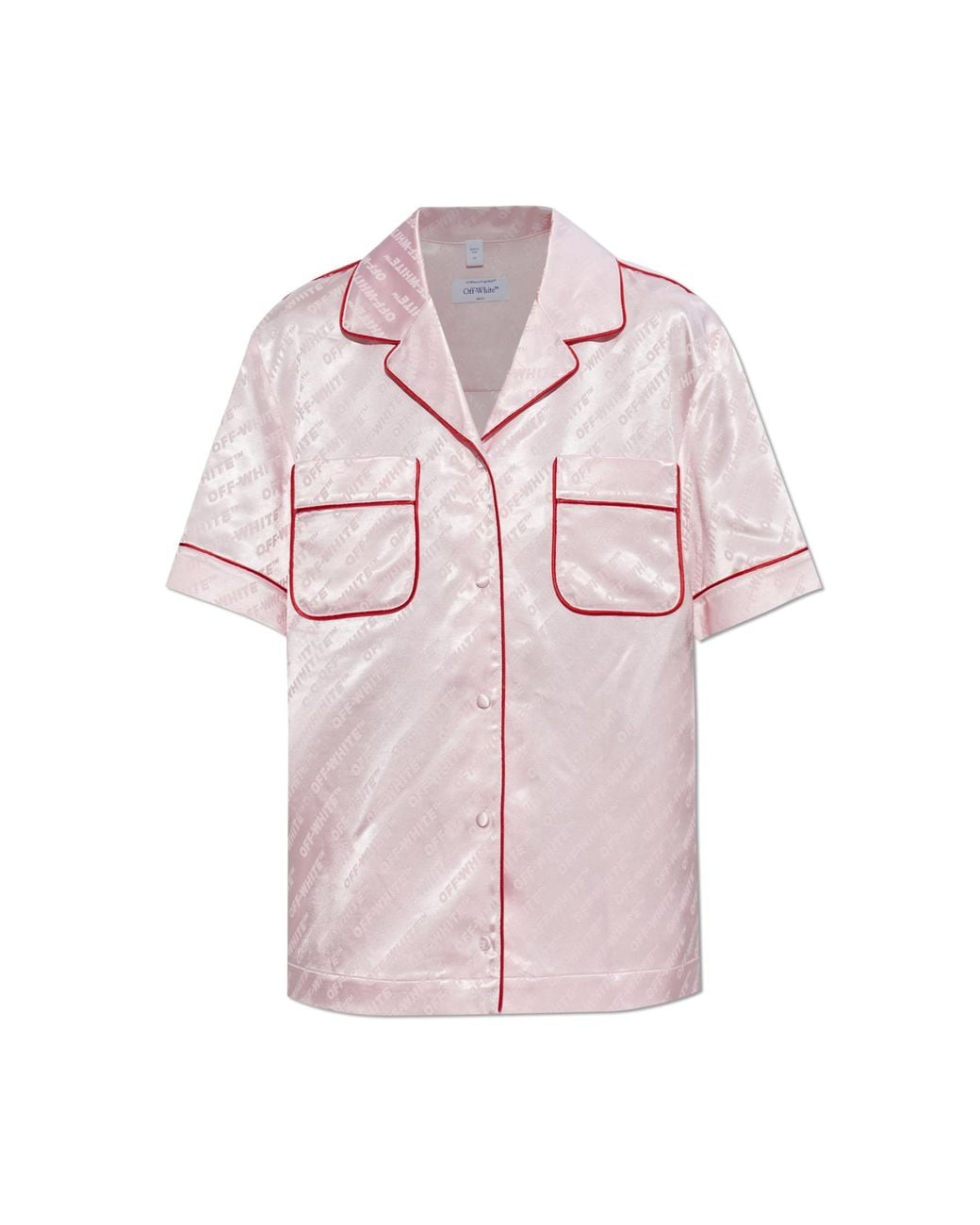 Off-White c/o Virgil Abloh Pink Shirt With Monogram