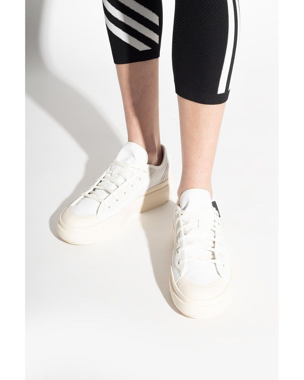 Y 3 Leather #39 ajatu Court Low #39 Sneakers in White Lyst Y 3 Leather #39 ajatu Court Low #39 Sneakers in White Lyst