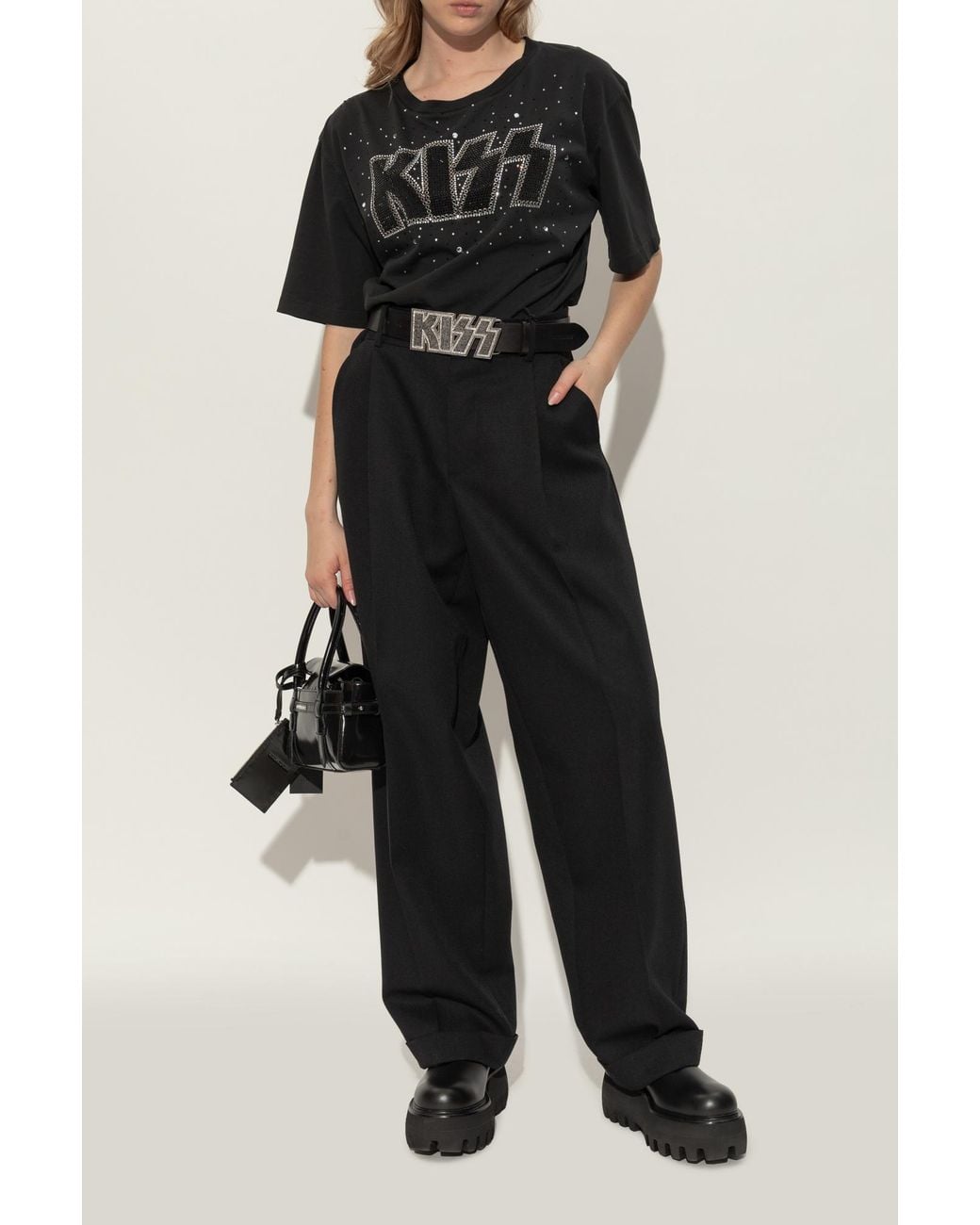 McQueen Black "Sofa" Platform Ankle Boots