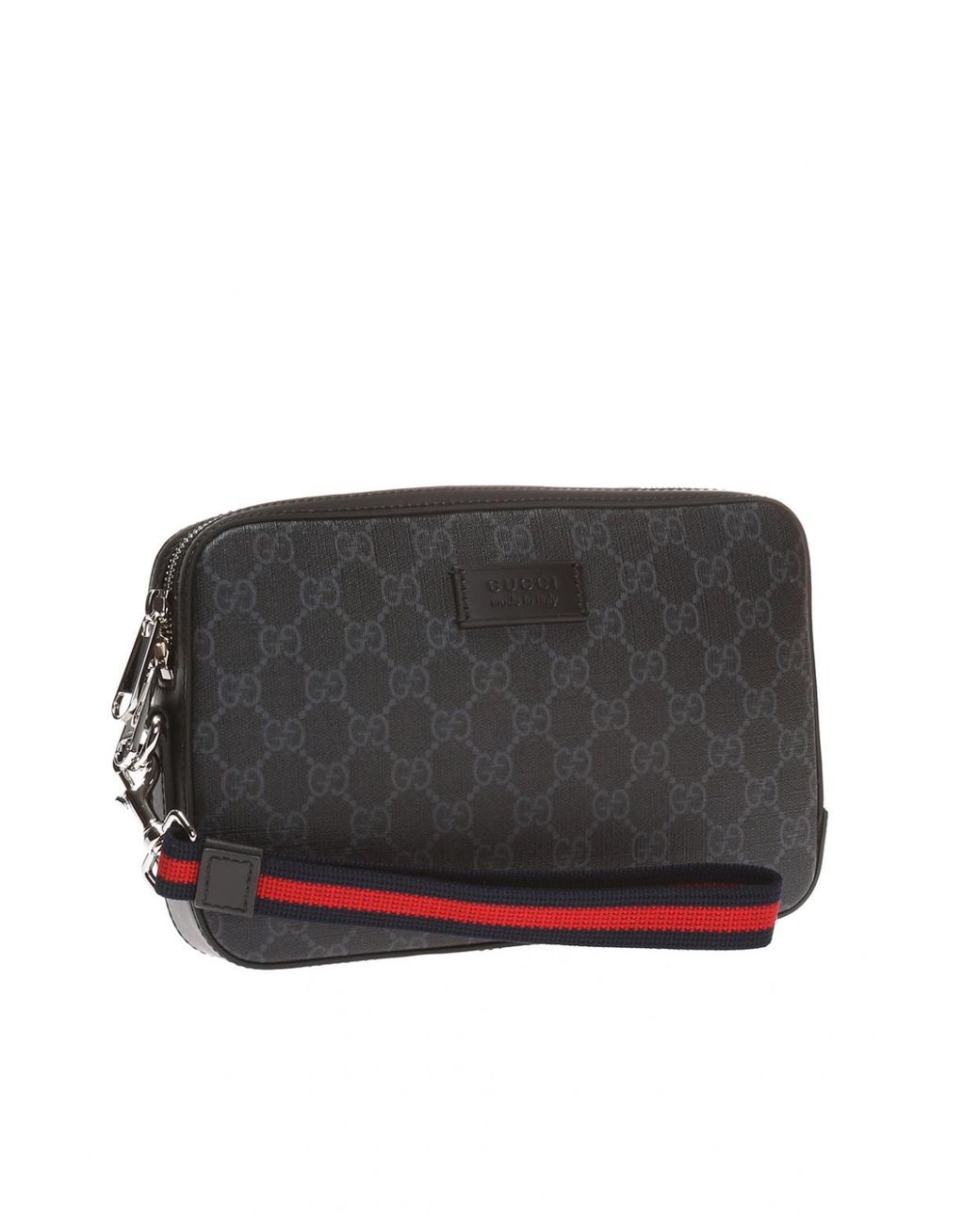 Gucci 'GG Supreme' Clutch in Black for Men