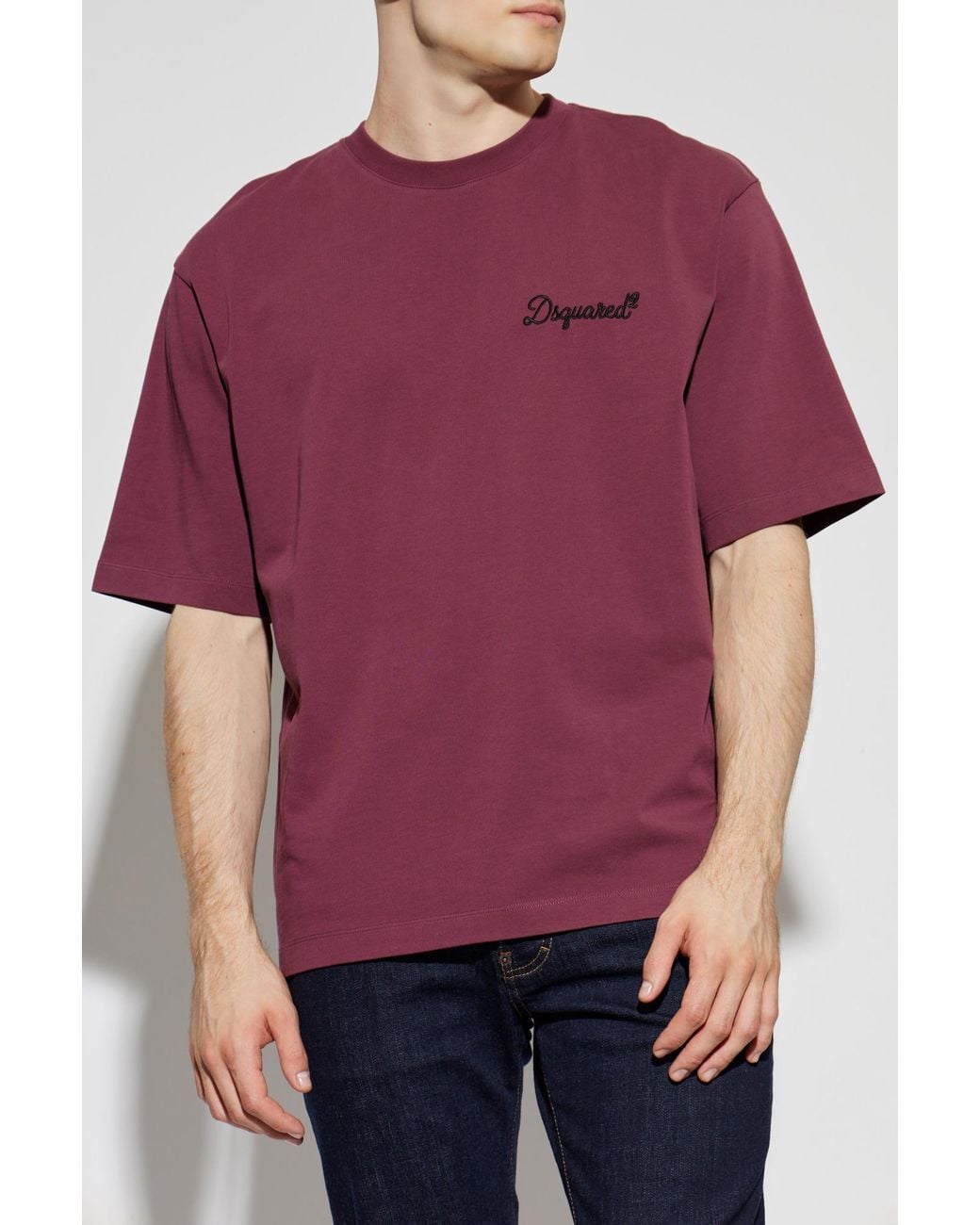 DSquared² T-Shirt With Embroidered Logo for men