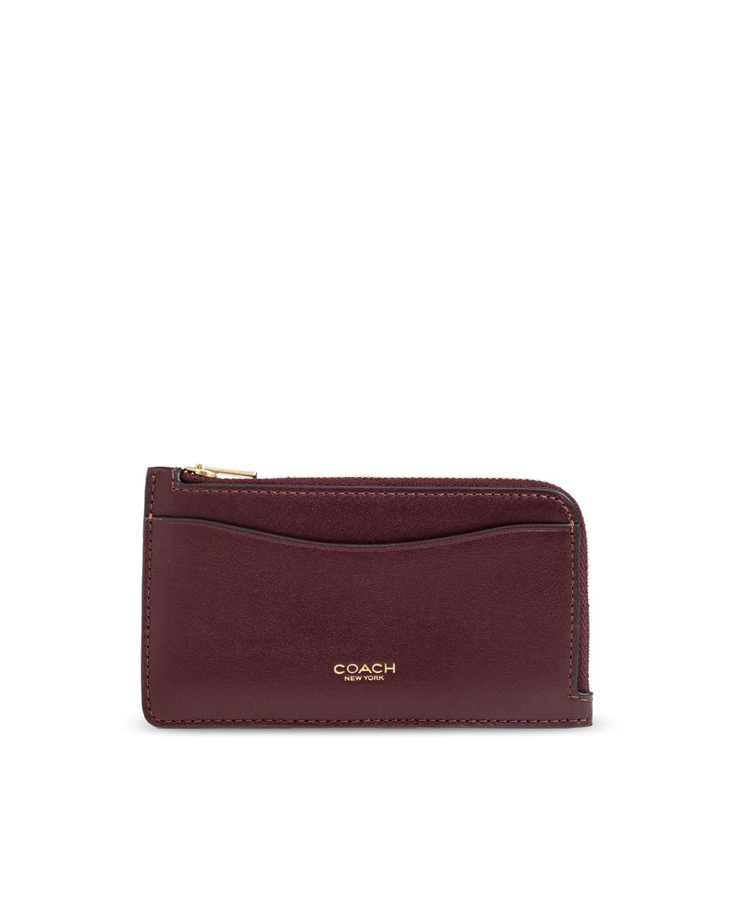 COACH Purple Leather Cardholder